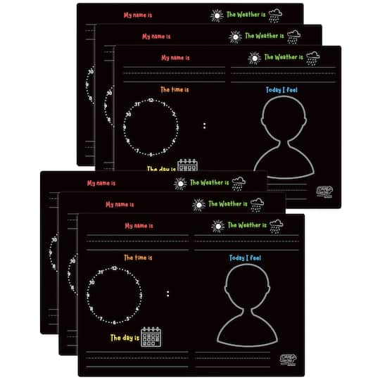 The Pencil Grip Fill in the Blanks Reusable Activity Playmats, 6ct.